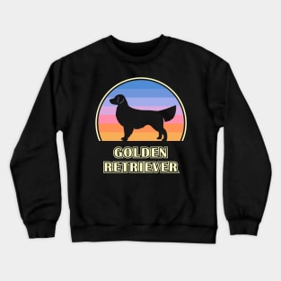 Golden Retriever Vintage Sunset Dog Crewneck Sweatshirt